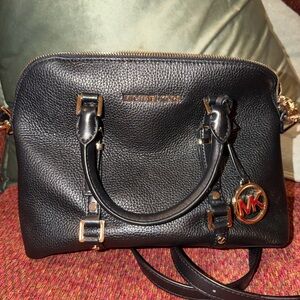 Michael Kors Black Grain Leather Purse
